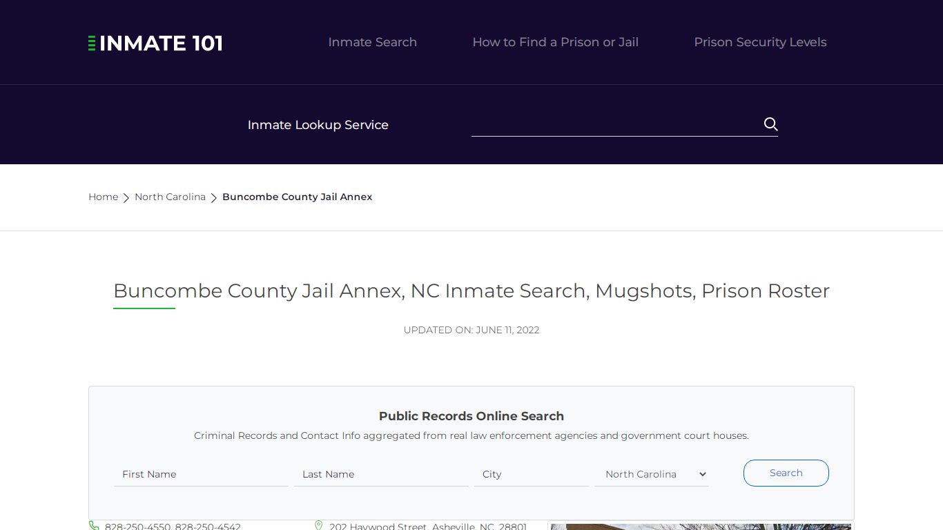 Buncombe County Jail Annex, NC Inmate Search, Mugshots ...